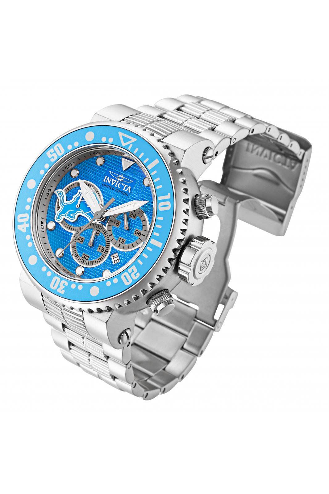 Invicta NFL Detroit Lions GMT Quartz Men's Watch 45143 886678599561 -  Watches, NFL - Jomashop