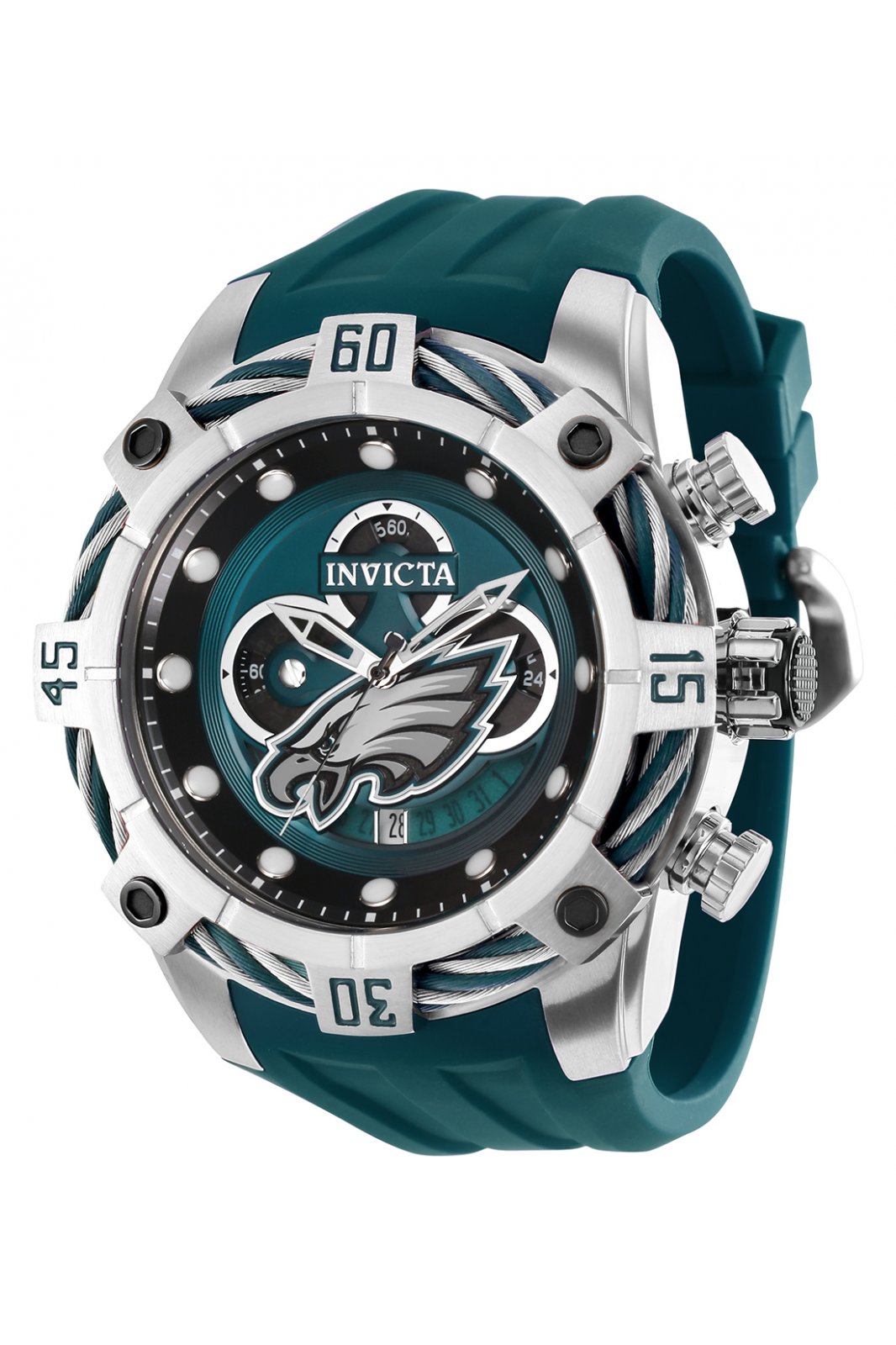 Invicta NFL Philadelphia Eagles Automatic White Dial Men's Watch 33032  886678389117 - Watches, NFL - Jomashop