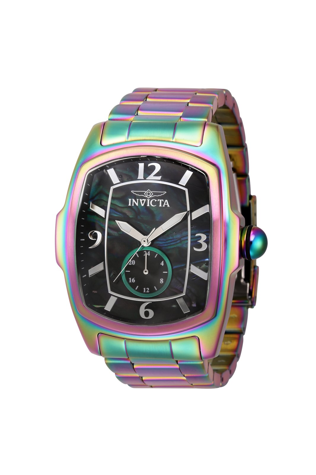 Invicta Men's 47mm GRAND LUPAH BLACK buy Dial IRIDESCENT Stainless Steel Watch