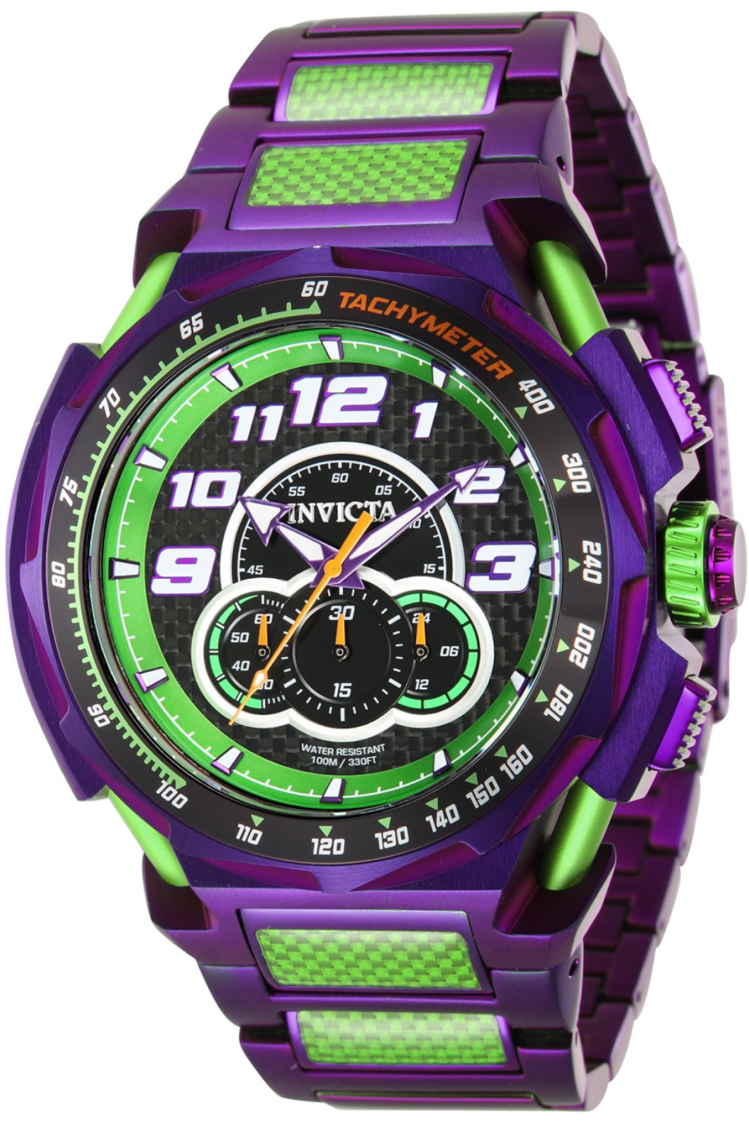 Invicta - S1 Rally - Purple & Metallic Green - Chronograph - mens 2024 watch