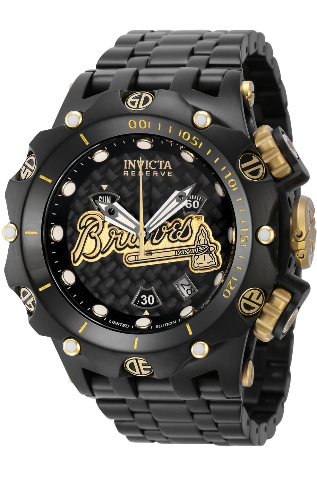 Invicta NFL Dallas Cowboys Men's 43mm Gold Stainless Quartz Watch 42429