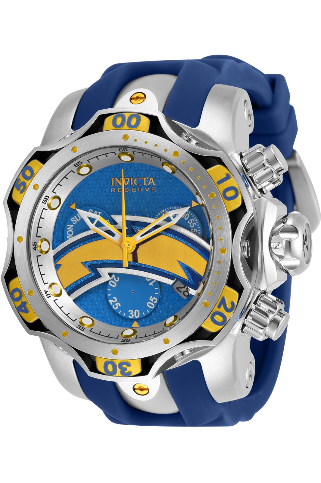 Invicta NFL Los Angeles Chargers 33078 Men s Quartz Watch 52mm