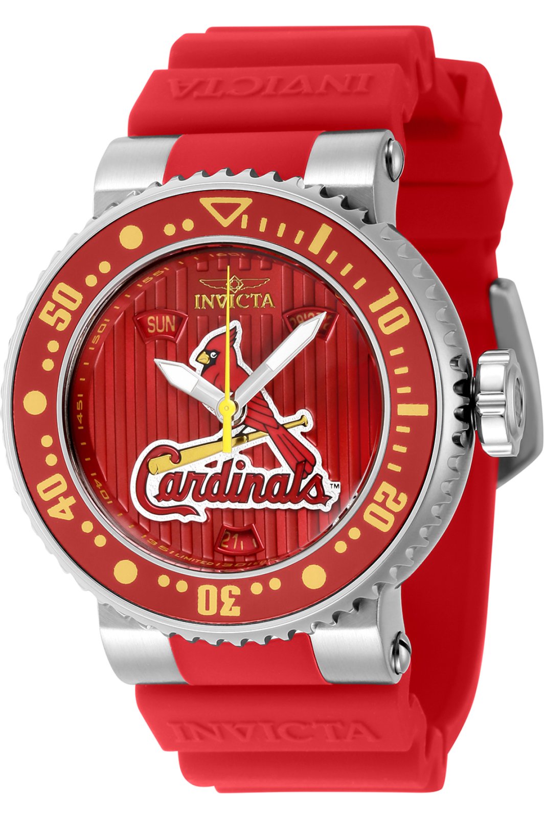 Women's Silver St. Louis Cardinals Stainless Steel Bracelet Wristwatch