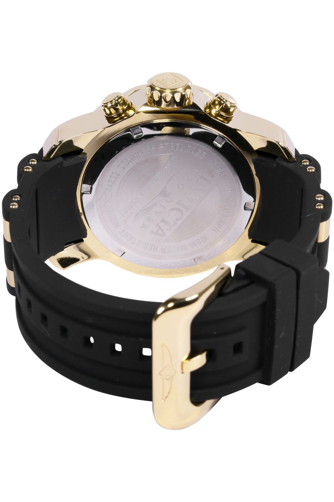 Invicta watch sale black rubber band