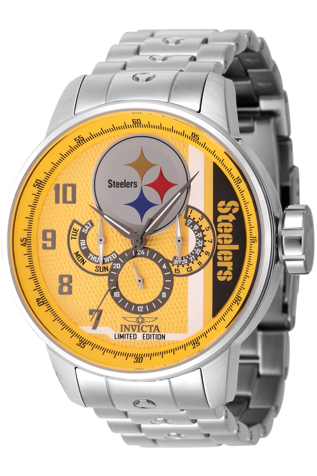 Pittsburgh Steelers Fossil Watch Mens Regis Dress Wristwatch NFL1164