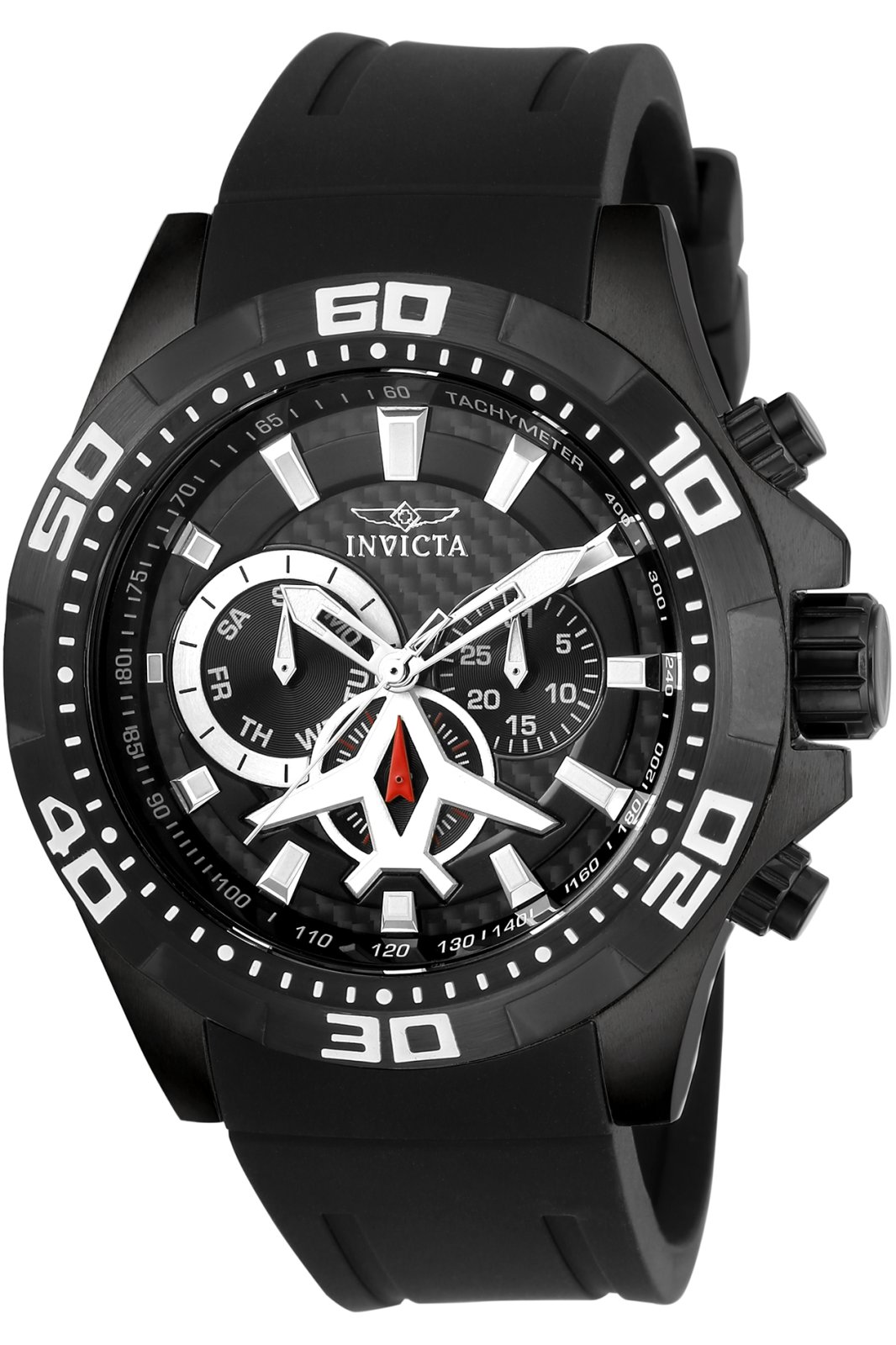 Invicta outlets Aviator Men's Quartz Watch 45MM Black