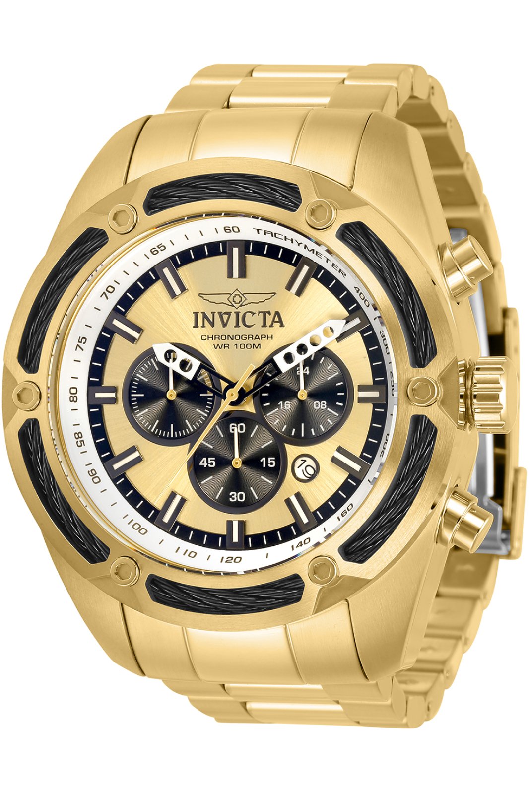 Invicta bolt chronograph on sale gold